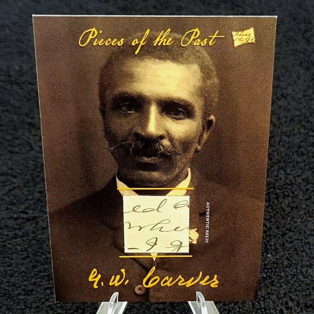 Authentic George Washington Carver Handwriting Relic Piece of History Inventor